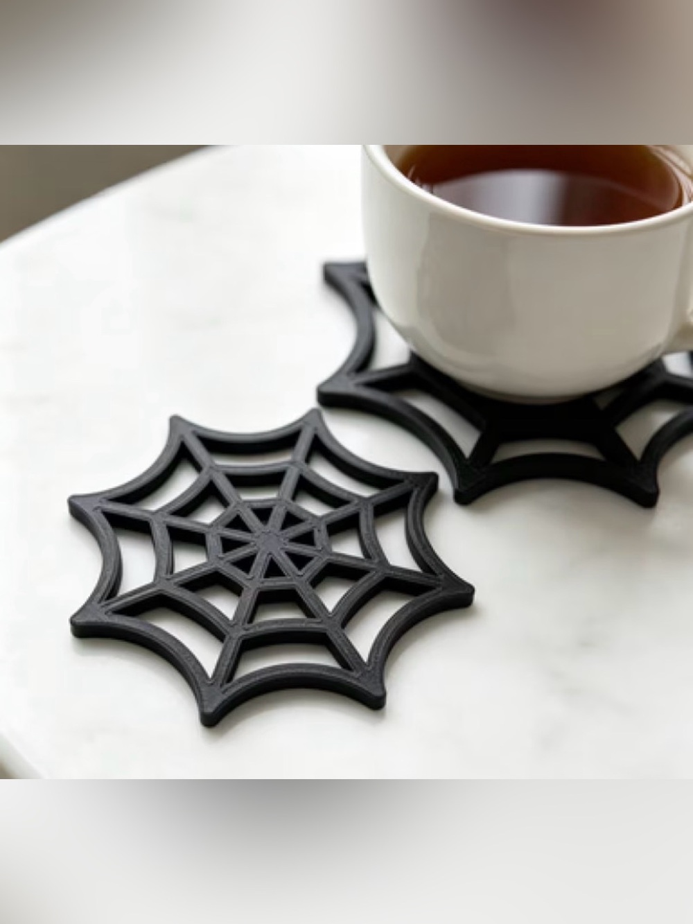 Spiderweb Coasters - 2 Pcs
